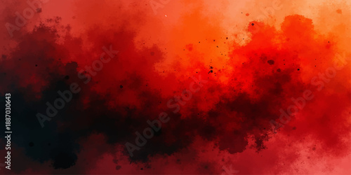 Abstract vector Crimson Nebulae and view of the sky, featuring vibrant swirls and clouds of crimson red, evoking a sense of raw power and celestial beauty.