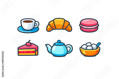 Enjoying a variety of snacks and drinks at a coffee gathering with friends in a bright setting