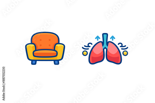 Sitting on a chair while breathing in air helps the body stay healthy and strong in many ways including relaxation and support