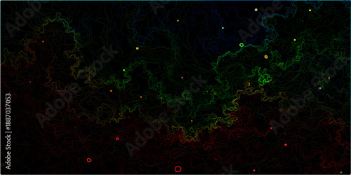 Abstract grunge background with space for text featuring a bright holiday design of glowing magic stars and a digital energy explosion of particles