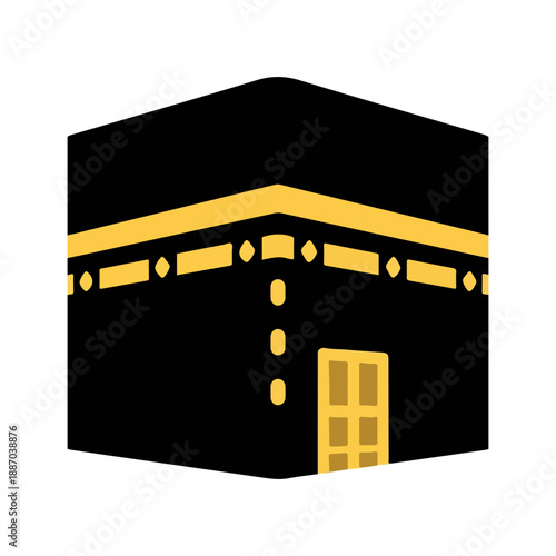 Kaaba Icon Holy Muslim Shrine Mecca Saudi Arabia Hajj Umrah