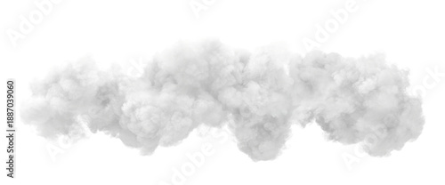 Fotografie puffy cloud or smoke 3d isolated background
