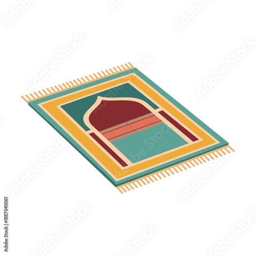 Prayer Mat with Mosque Design.