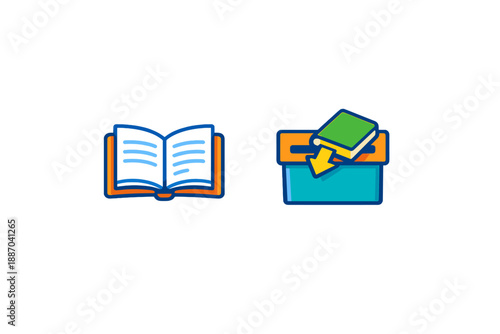 People read a book while using a digital device to store or access more information in a library setting during the day