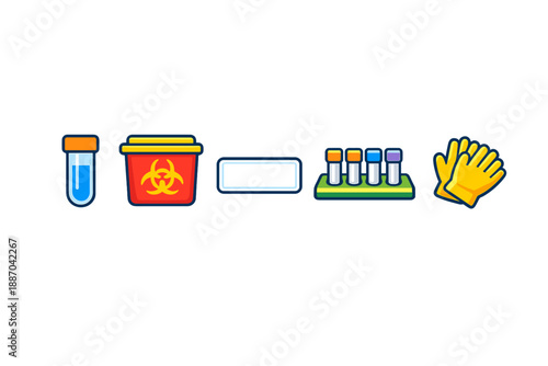Laboratory tools used in medical testing and research in a clinical setting
