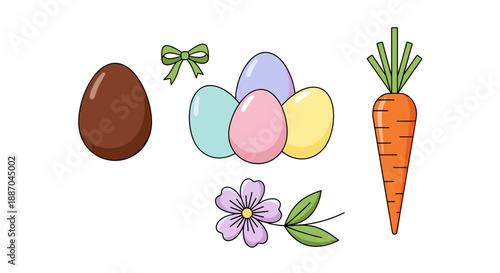 A wooden chair, rectangular table, potted plant, blue watering can, and tall garden lamp form a cozy outdoor setting.