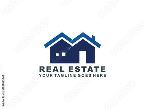 Real Estate logo Template collection, abstract house and building icons for property branding