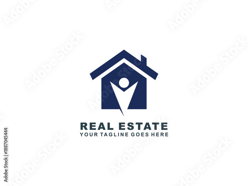 Real Estate logo Template collection, abstract house and building icons for property branding