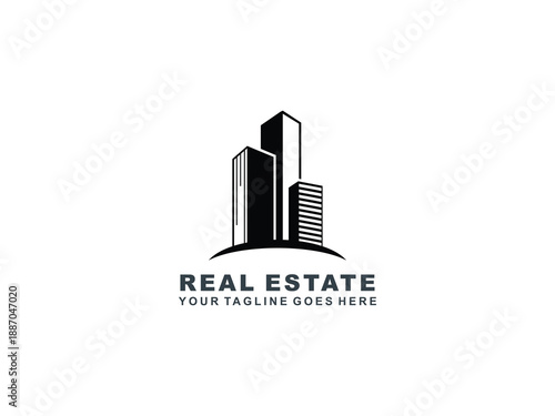 Real Estate logo Template collection, abstract house and building icons for property branding
