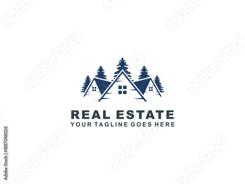 Real Estate logo Template collection, abstract house and building icons for property branding
