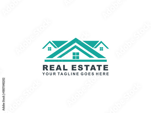 Real Estate logo Template collection, abstract house and building icons for property branding
