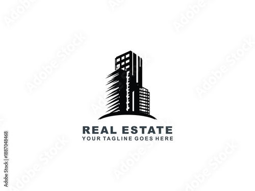 Real Estate logo Template collection, abstract house and building icons for property branding