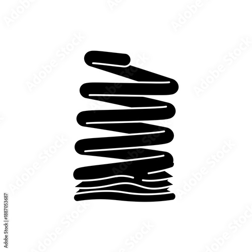Black and white spiral design