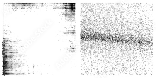 Abstract Halftone Gradient with Dot Density Variation