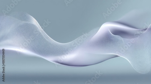 Abstract Flowing Waves in Soft Violet and Gray Hues with Texture