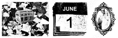 Vintage Jewelry Box Amidst Shattered Glass Fragments