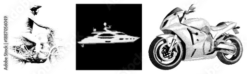 Cyclist Pedaling Bicycle with Dynamic Motion