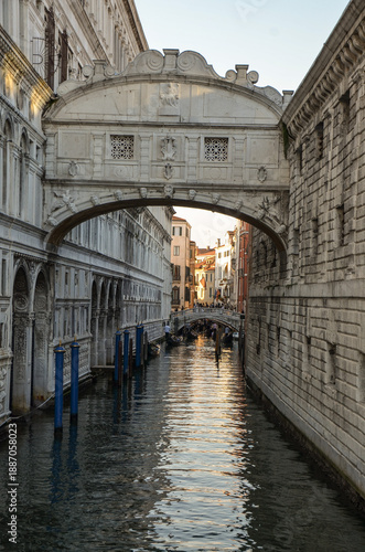 Bridge of Sighs in Venice - connects the east wall of the Doge's Palace with the building of the former prison