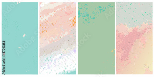 Abstract pastel colored vertical stripes with a textured grainy aesthetic