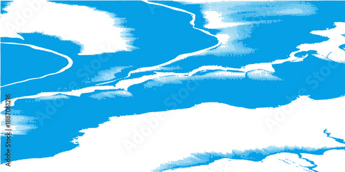 Summer blue sky cloud gradient light white background. Beauty clear cloudy in sunshine calm bright winter air bacground.