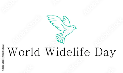 World wide life day concept vector design. World wide life day typography. Wide life day logo design. 