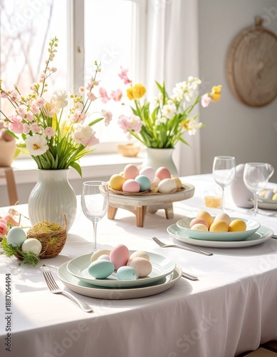 Wallpaper Mural Frühlingshafte Oster-Tischdeko Torontodigital.ca