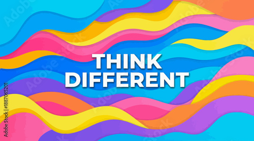 Inspirational Create Every Day Quote with Vibrant Swirling Background.