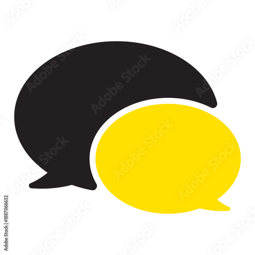 Colorful Speech Bubbles for Communication and Dialogue
