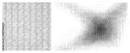 Abstract Halftone Dot Gradient Texture