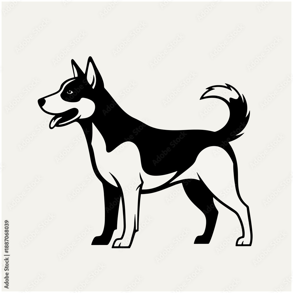 Fototapeta premium vector illustration of a Dog