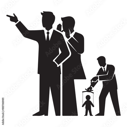 Workplace Conflict Concept – Boss Confronting Employee in Office Power Struggle