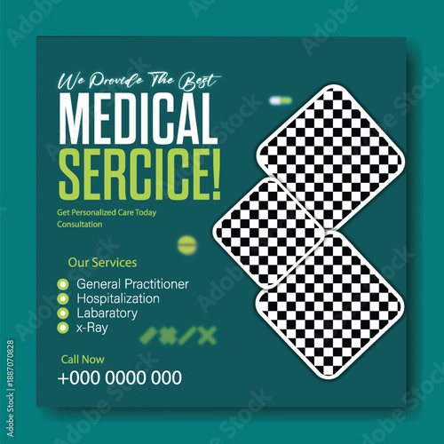 Professional Medical Solutions Tailored to Your Life,
Modern Healthcare Social Media Template for Clinics,
Advanced Diagnostics & Compassionate Healthcare,
Expert Medical Care You Can Trust, Every Day