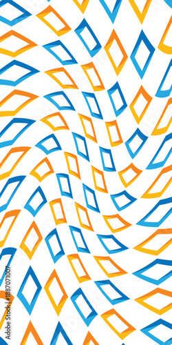 Background square seamless pattern colorful. Diamond shapes mosaic motif