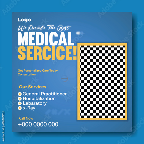 Professional Medical Solutions Tailored to Your Life,
Modern Healthcare Social Media Template for Clinics,
Advanced Diagnostics & Compassionate Healthcare,
Expert Medical Care You Can Trust, Every Day