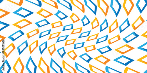 Background square seamless pattern colorful. Diamond shapes mosaic motif