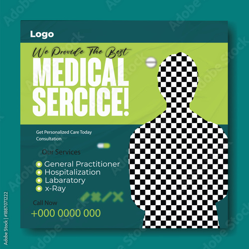 Professional Medical Solutions Tailored to Your Life,
Modern Healthcare Social Media Template for Clinics,
Advanced Diagnostics & Compassionate Healthcare,
Expert Medical Care You Can Trust, Every Day