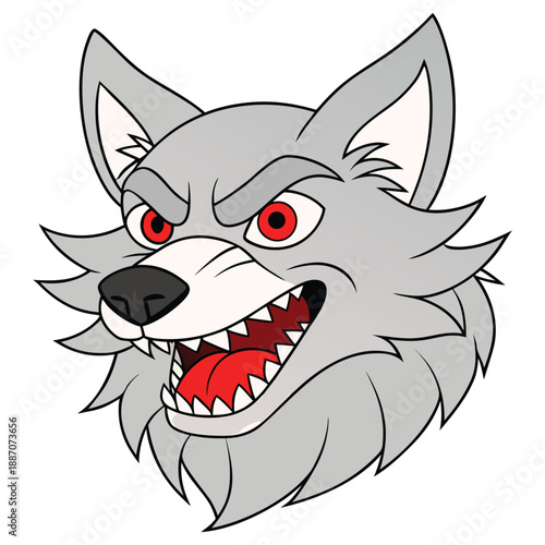 wolf head logo symbol vector logotype design icon abstract minimal mascot