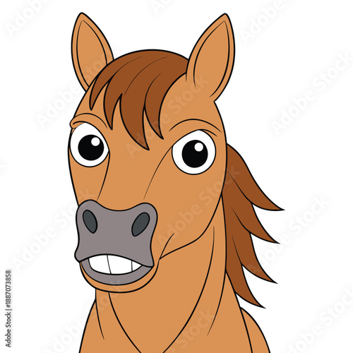 A Funny Angry Hippo Vector Illustration