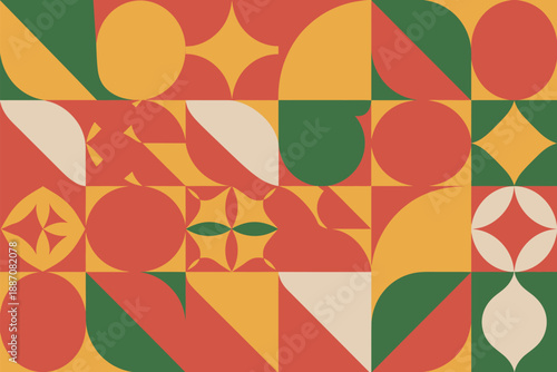 Vibrant geometric pattern Vector, illustration