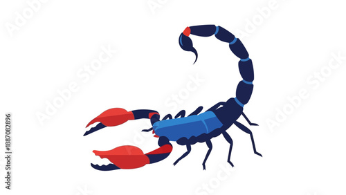 Scorpion Icon Vector Silhouette - Dangerous Arachnid Graphic