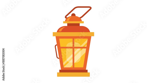Vintage Lantern Illustration - Old Fashioned Light Source