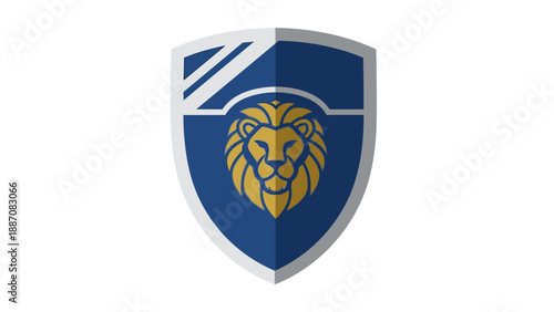 Lion Shield Emblem - Security, Strength, and Protection Symbol