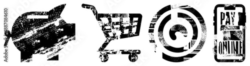 Grunge Styled Financial for Digital Commerce and Budgeting