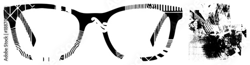 Stylish Retro Eyeglasses with Geometric Frames