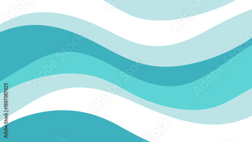 Abstract Blue Waves Background, Fluid Motion, Dynamic Aqua Swirls