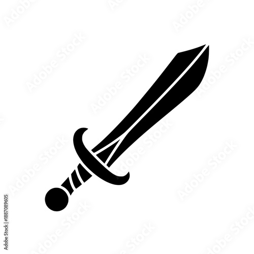 Vector sword icon isolated PNG with Transparent Background