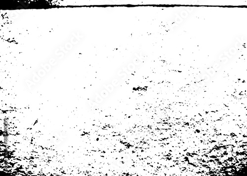 Abstract black grunge dust texture on transparent background, distressed ink grit overlay for graphic design and vintage effects.