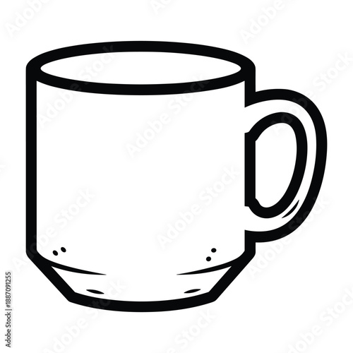 Simple coffee mug illustration