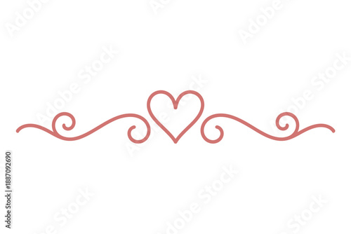 Elegant heart design Vector, illustration