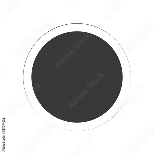 Vector Of Radio Button Unchecked Icon For UI_Glyph Icon